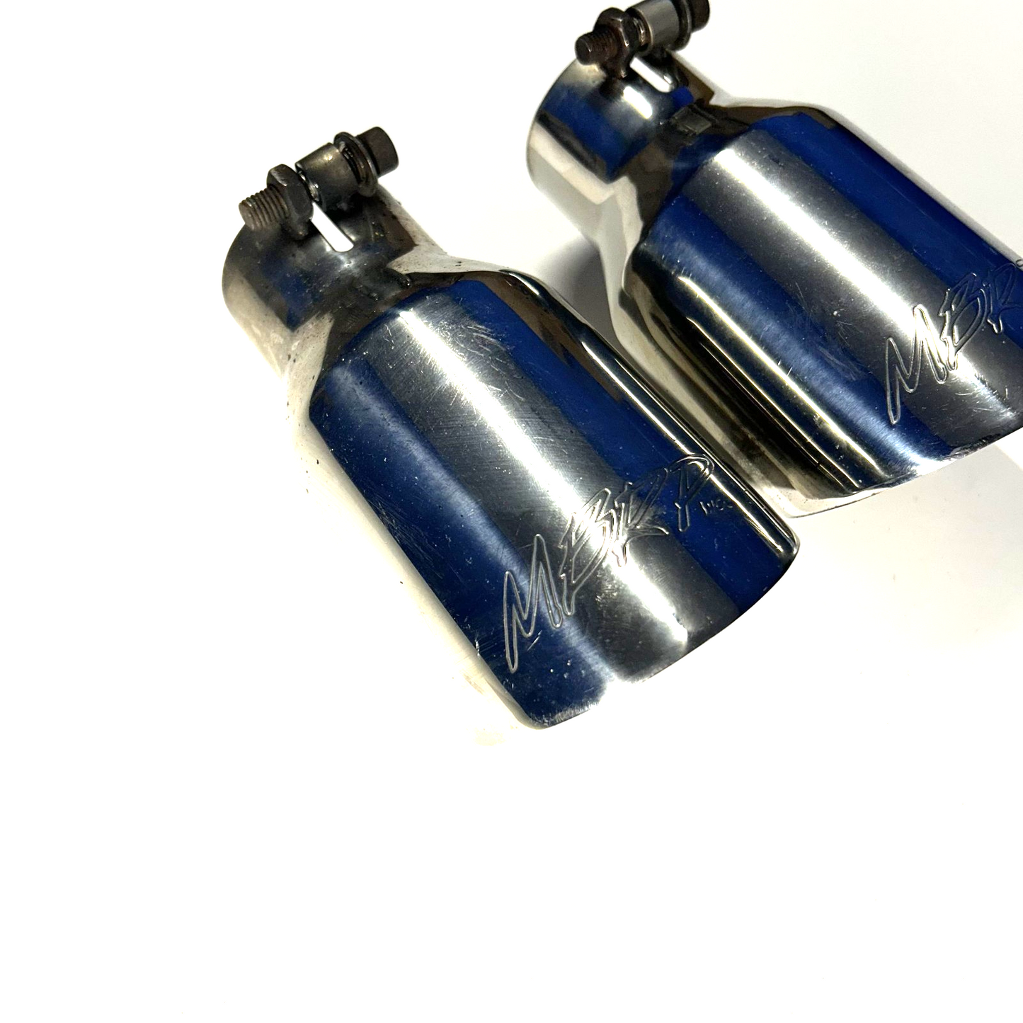 MBRP Angled Cut Dual Wall 4-Inch Polished Exhaust Tips