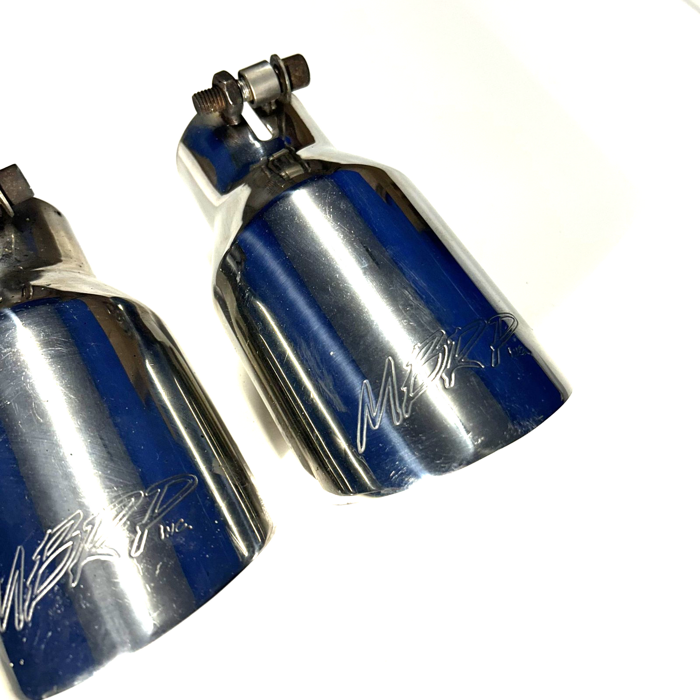MBRP Angled Cut Dual Wall 4-Inch Polished Exhaust Tips