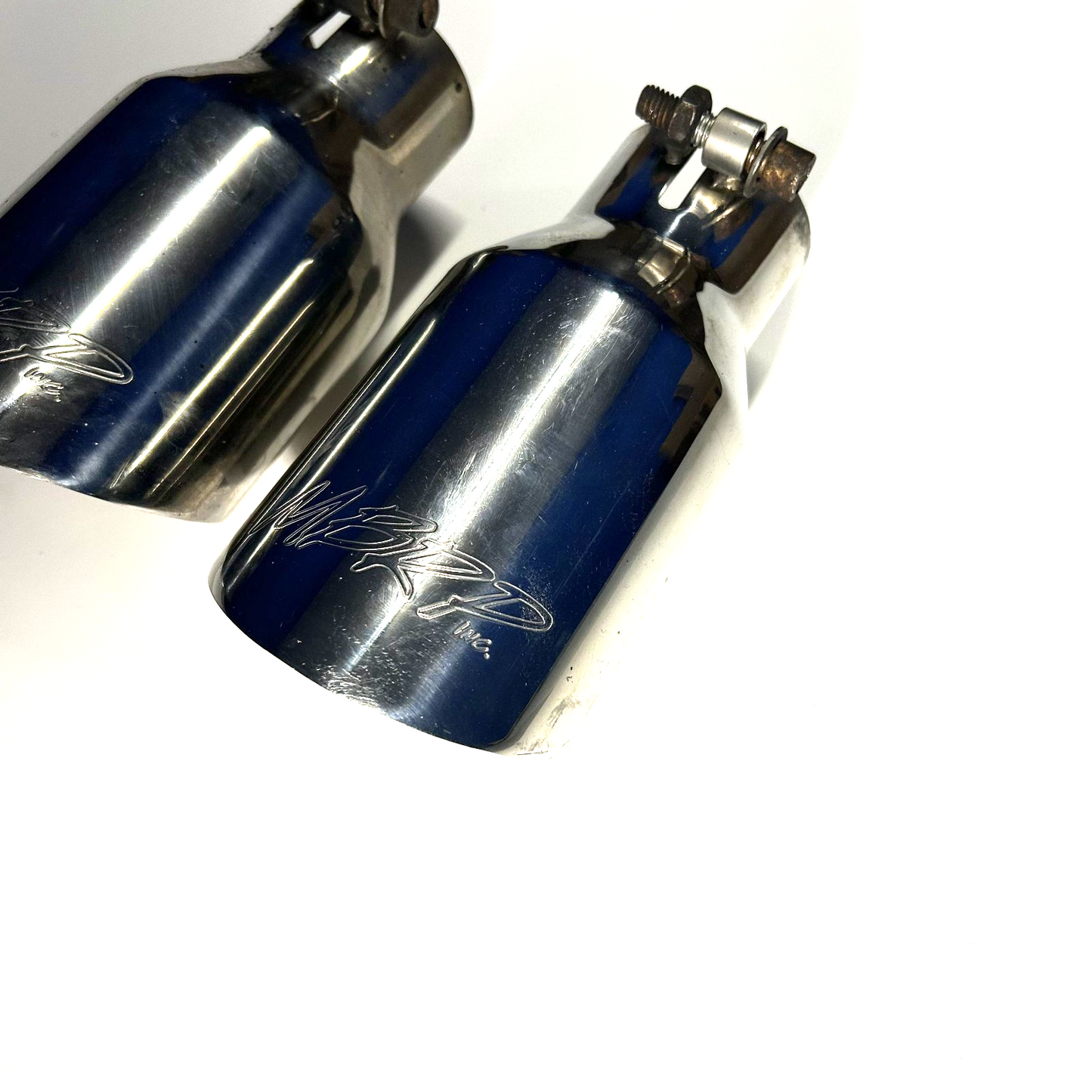MBRP Angled Cut Dual Wall 4-Inch Polished Exhaust Tips