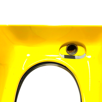 1994-1998 Ford Mustang Painted Yellow Center Console Shifter Bezel Trim Panel