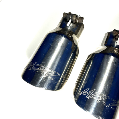MBRP Angled Cut Dual Wall 4-Inch Polished Exhaust Tips