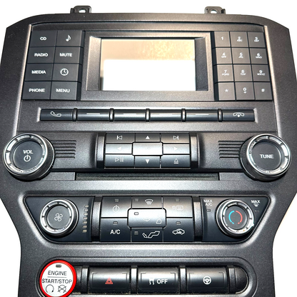 2018-2023 Ford Mustang Sync 1 Radio Bezel Face Plate Climate Control Panel