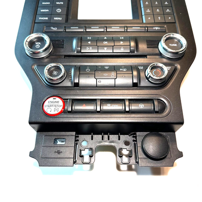 2018-2023 Ford Mustang Sync 1 Radio Bezel Face Plate Climate Control Panel