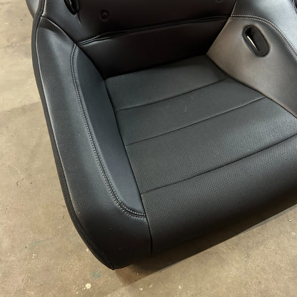 2015-2023 Ford Mustang Coupe Leather Rear Seats W/ White Stitching