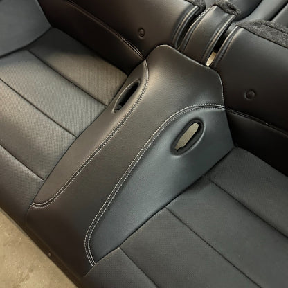 2015-2023 Ford Mustang Coupe Leather Rear Seats W/ White Stitching