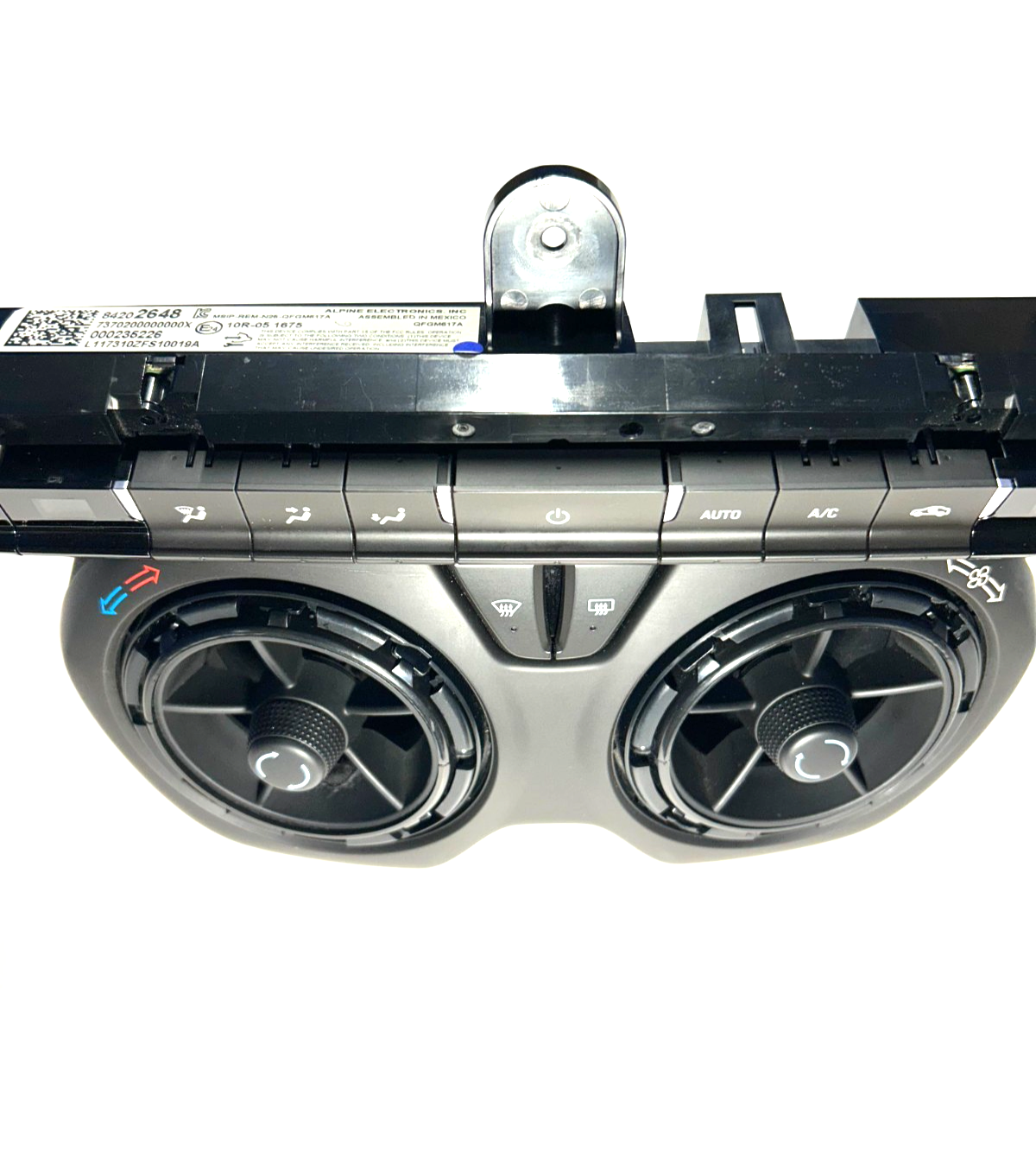 2016-2024 Chevrolet Camaro Dash AC Vent HVAC Climate Control Panel