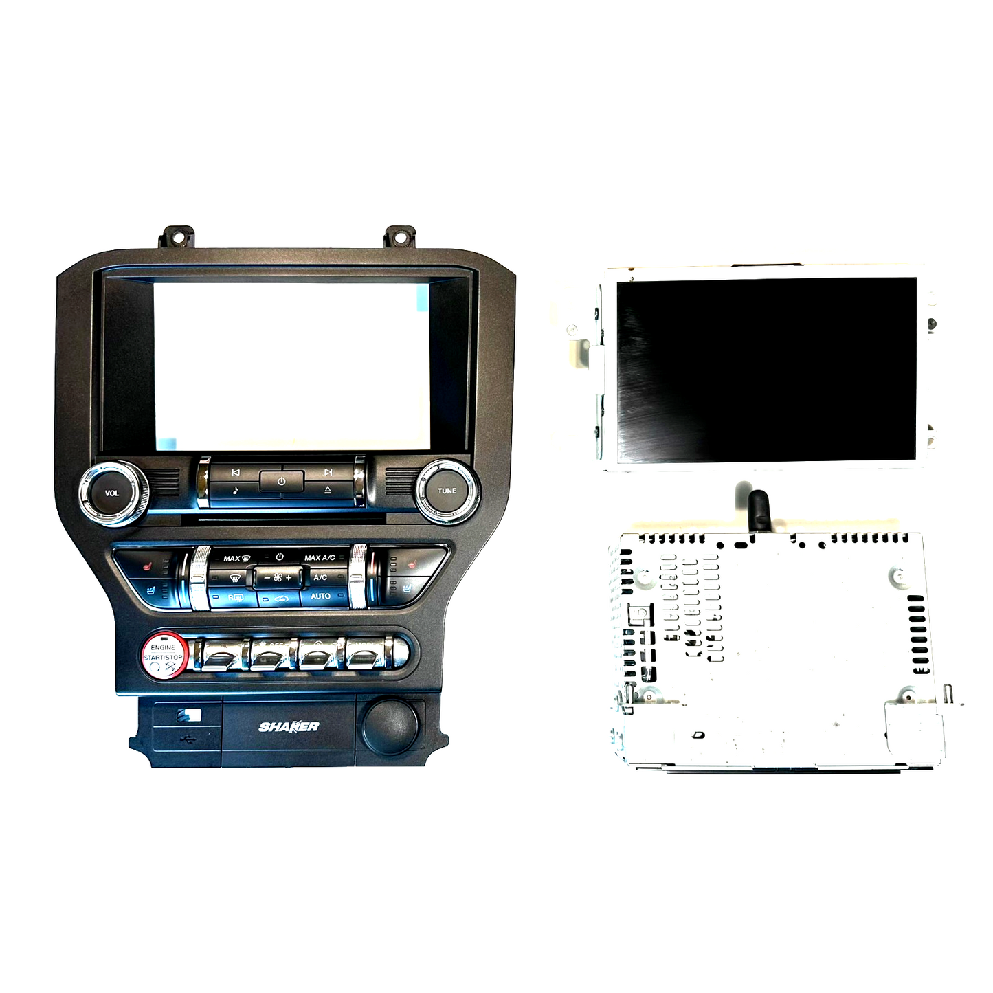 2018-2023 Ford Mustang Sync 3 Bezel Face Plate CD Player Radio Screen Set Up Kit